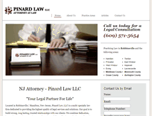 Tablet Screenshot of pinardlaw.com